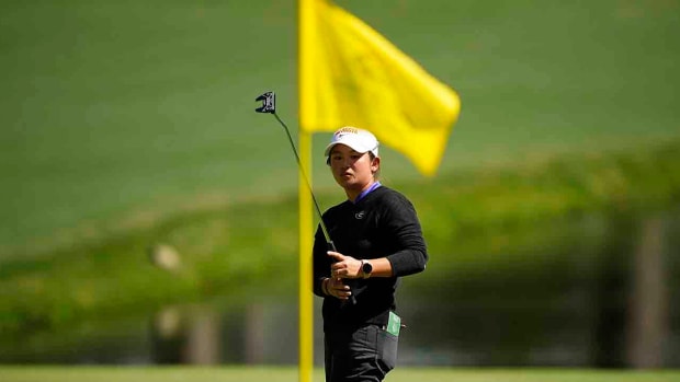 Jenny Bae is pictured in the final round of the 2023 Augusta National Women's Amateur.